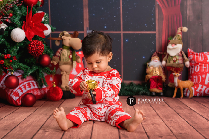 Ensaio de Natal 2022 - Natal 2022 - bebe na foto